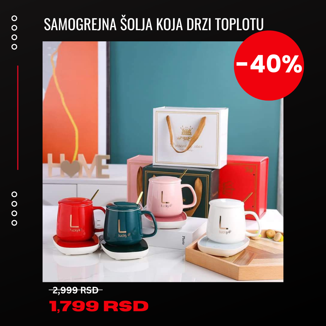 Keramička šolja sa grejačem