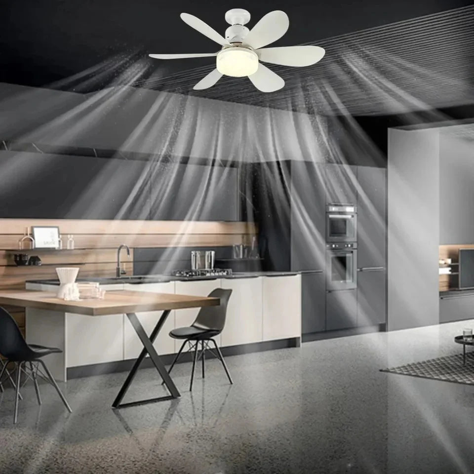 LED luster sa ventilatorom