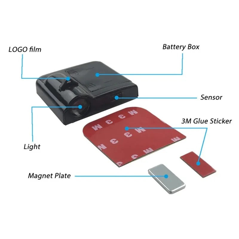 LED logo projektori za automobile 1+1 GRATIS