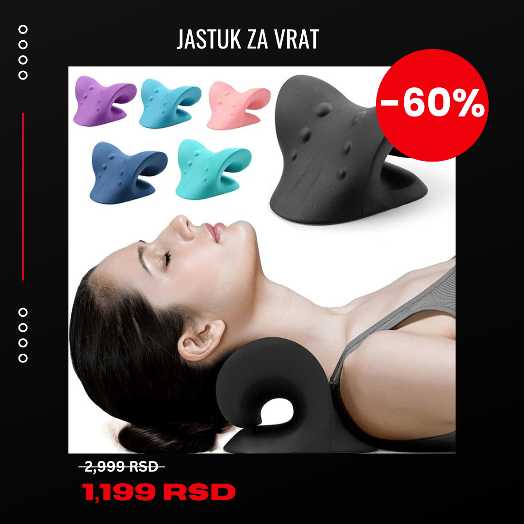 Opustajući jastuk za vrat