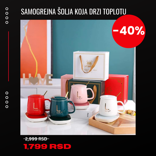 Keramička šolja sa grejačem