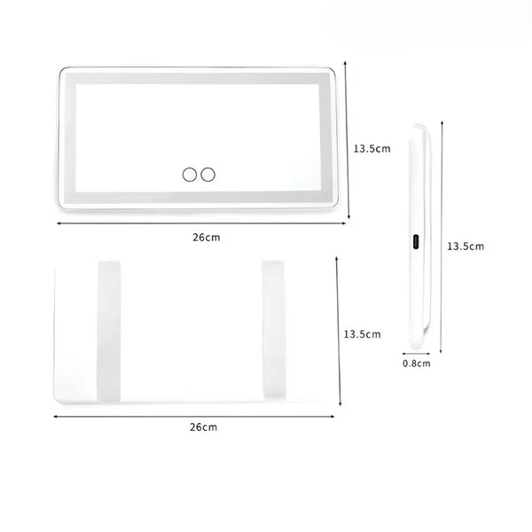 Prenosivo LED ogledalo za šminkanje u autu