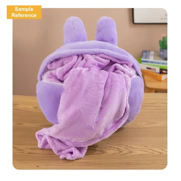 Labubu set 3u1 ranac, jastuk i ćebe