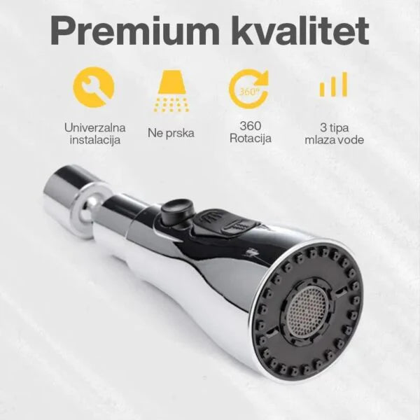 Nastavak za slavinu sa 3 režima mlaza