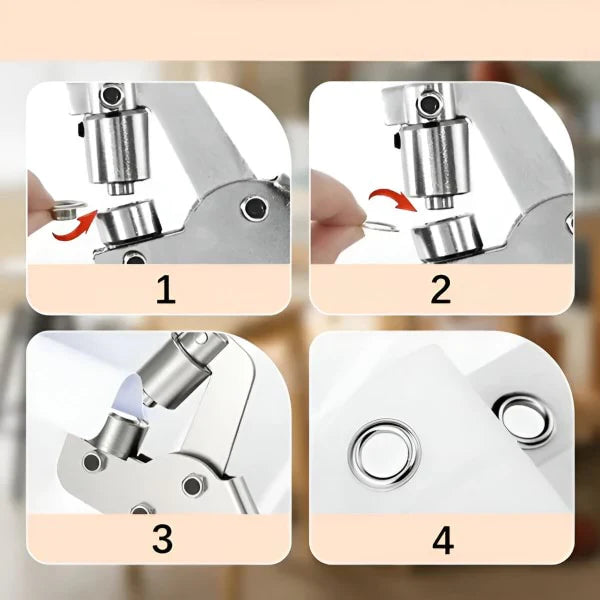 Klešta za pravljenje metalnih ušica + GRATIS 100 riglica