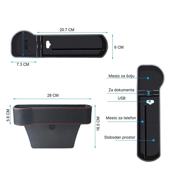 Organizator između auto sedišta 1+1 GRATIS