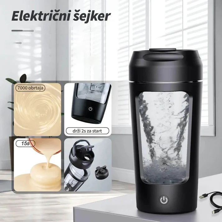 Sejker Ruzovy Prenosivi električni šejker 500ml – Tvoj Bazar