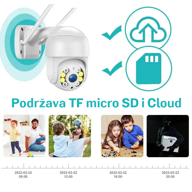 WiFi rotirajuća kamera + 64gb micro sd GRATIS