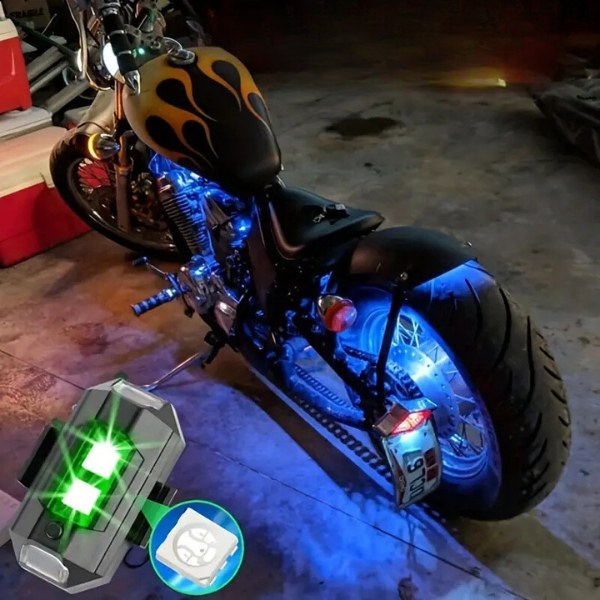 Dekorativna svetla za auto 2 komada+ daljinski