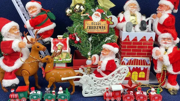 Kolekcija novogodišnjih Deda Mraz igračaka