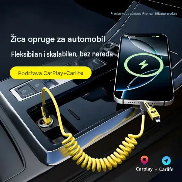 4 u 1 Uvlačivi Kabl za Brzo Punjenje – 65W