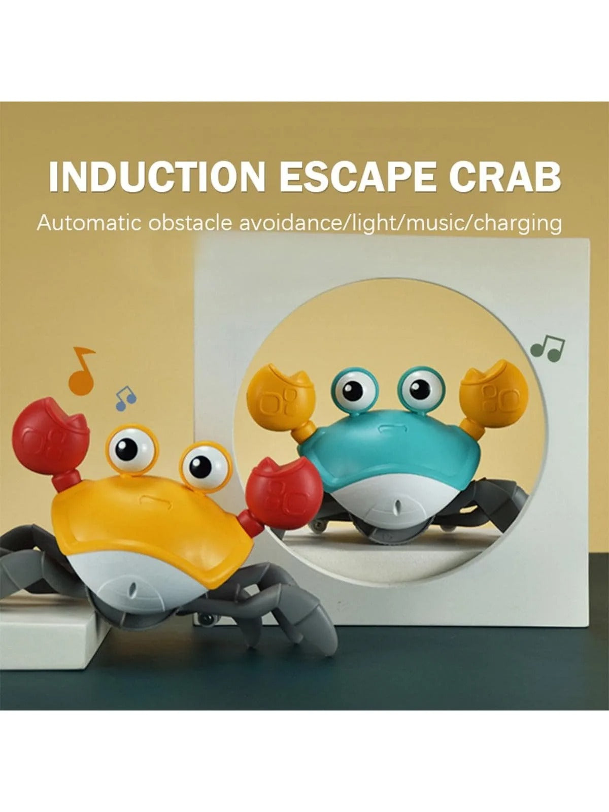 Šetajuća kraba sa muzikom, LED svetlom i senzorom pokreta