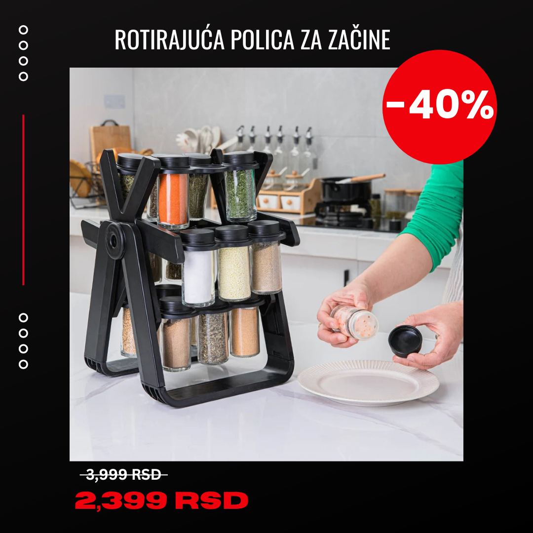 360° polica za začine